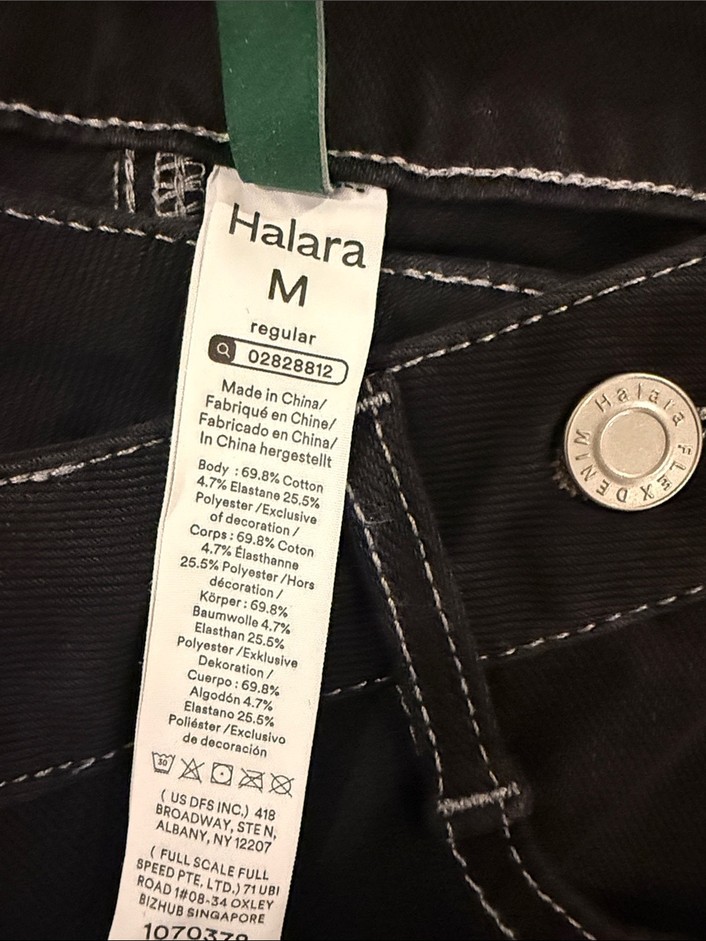 HALARA Black High-Waist Wide-Leg Jeans - Picture 4 of 4